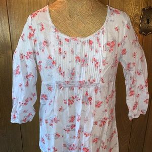 Cute Sheer Floral Top gently used
